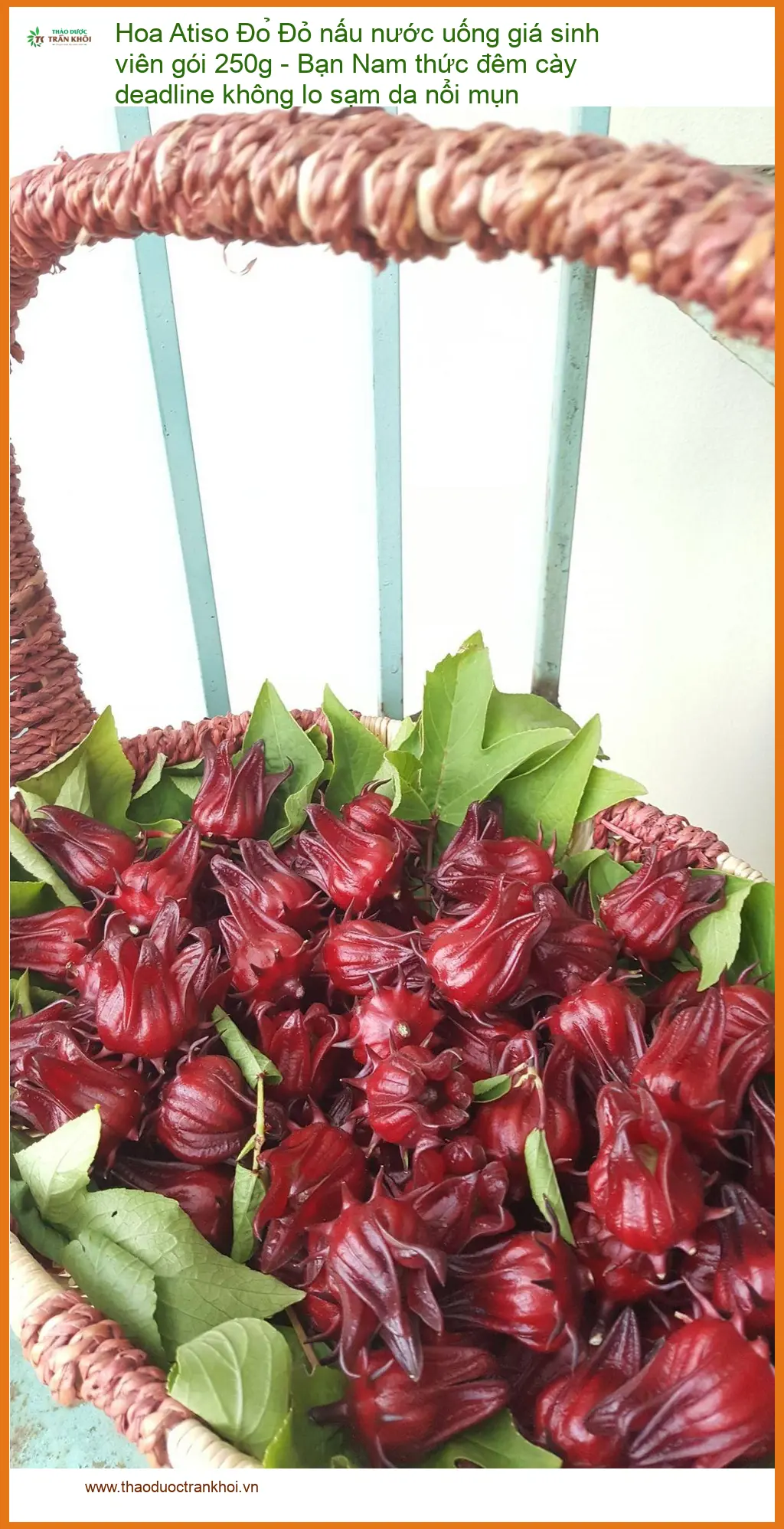 Hoa Atiso Đỏ nấu nước uống gói 250g - Đơn vị cung cấp sỉ lẻ giao nhanh TPHCM