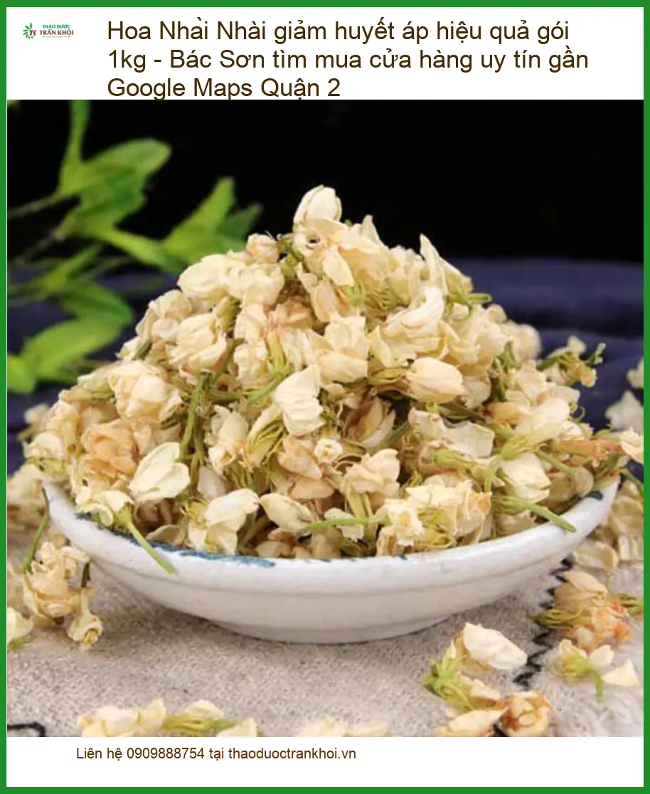 Hoa Nhài giảm huyết áp hiệu quả gói 1kg - Địa chỉ Bán Giao nhanh Quận 2