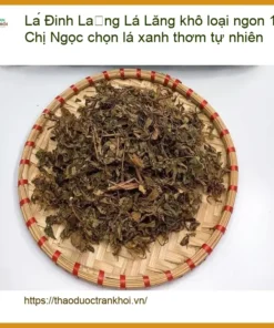 Lá Đinh Lăng khô loại ngon 1kg - Chị Ngọc chọn lá xanh thơm tự nhiên - TPHCM