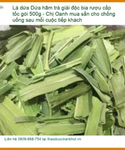 Lá Dứa hãm trà giải độc bia rượu cấp tốc 500g - Bán Giao nhanh TPHCM