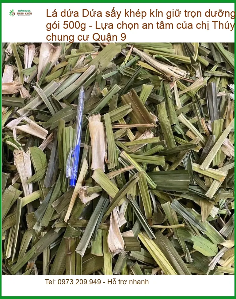 Lá Dứa sấy khép kín giữ trọn dưỡng chất gói 500g - Địa chỉ bán giao nhanh
