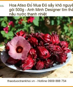 Hoa Atiso Đỏ sấy khô nguyên bông gói 500g - Địa chỉ bán giao nhanh TPHCM