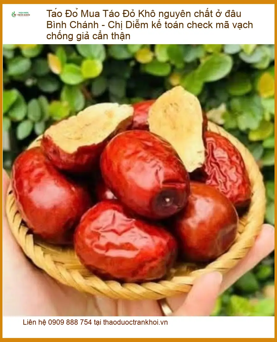 Táo Đỏ Khô Nguyên Chất Bình Chánh - Địa chỉ bán sỉ lẻ giao nhanh tận nơi