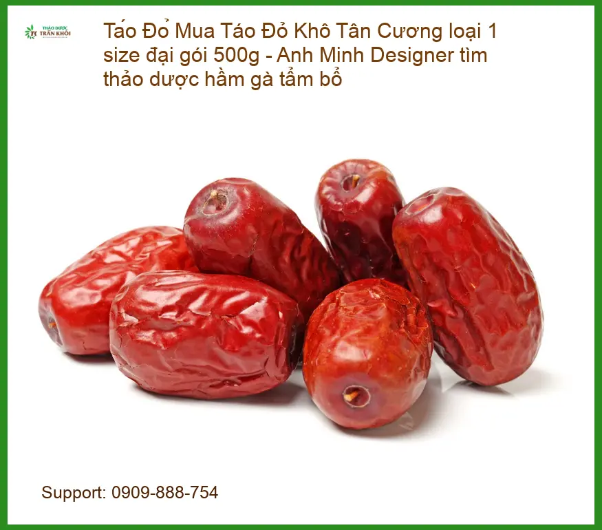 Mua Táo Đỏ Khô Tân Cương loại 1 size đại gói 500g - Địa chỉ Bán Giao nhanh