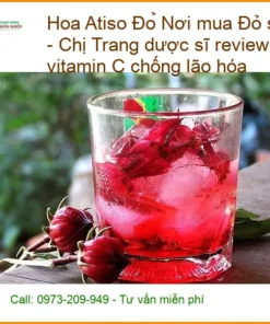 Hoa Atiso Đỏ sấy khô Quận 5 - Dược sĩ Trang review - Địa chỉ Bán Giao nhanh