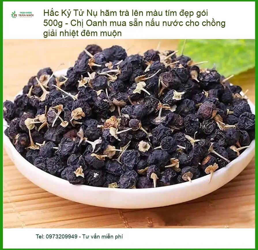 Nụ Hắc Kỷ Tử hãm trà lên màu tím đẹp gói 500g - Địa chỉ bán giao nhanh