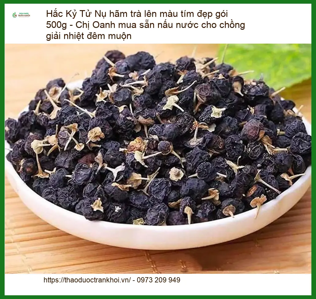 Nụ Hắc Kỷ Tử hãm trà lên màu tím đẹp gói 500g - Địa chỉ bán giao nhanh TPHCM