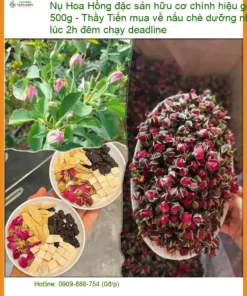 Nụ Hoa Hồng đặc sản hữu cơ chính hiệu gói 500g - Địa chỉ Bán Giao nhanh TPHCM
