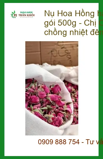Nụ Hoa Hồng hãm trà giải độc cơ thể cấp tốc gói 500g - Giao nhanh TPHCM