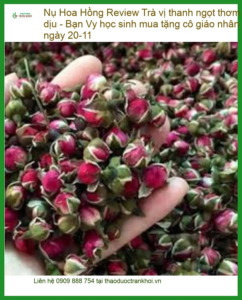 Trà Nụ Hoa Hồng vị thanh ngọt thơm dịu - Địa chỉ Bán Giao nhanh TPHCM