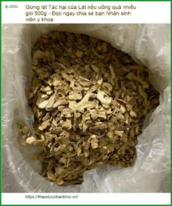 Tác hại Gừng Lát 500g nếu uống quá nhiều - Bán Gừng Lát giao nhanh TPHCM