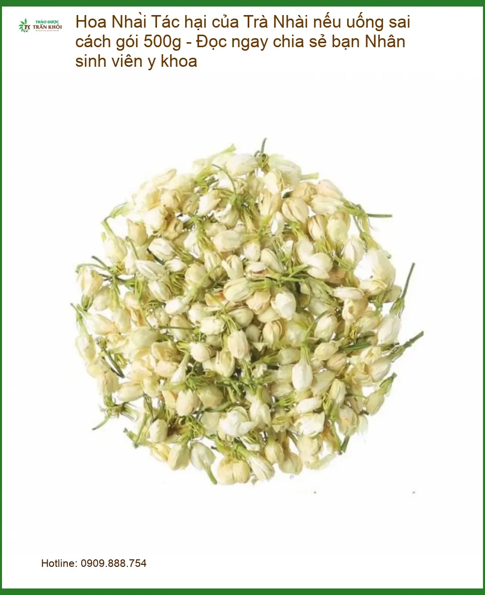 Tác hại Trà Hoa Nhài uống sai cách gói 500g - Địa chỉ Bán Giao nhanh TPHCM