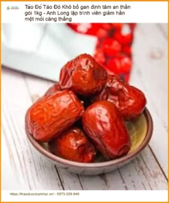 Táo Đỏ Khô bổ gan định tâm an thần gói 1kg - Địa chỉ Bán Giao nhanh TPHCM