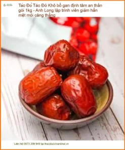 Táo Đỏ Khô bổ gan định tâm an thần gói 1kg - Đơn vị Cung cấp Có sẵn TPHCM