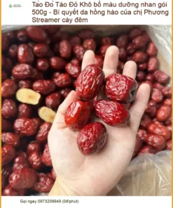 Táo Đỏ Khô bổ máu dưỡng nhan gói 500g - Địa chỉ bán giao nhanh TPHCM