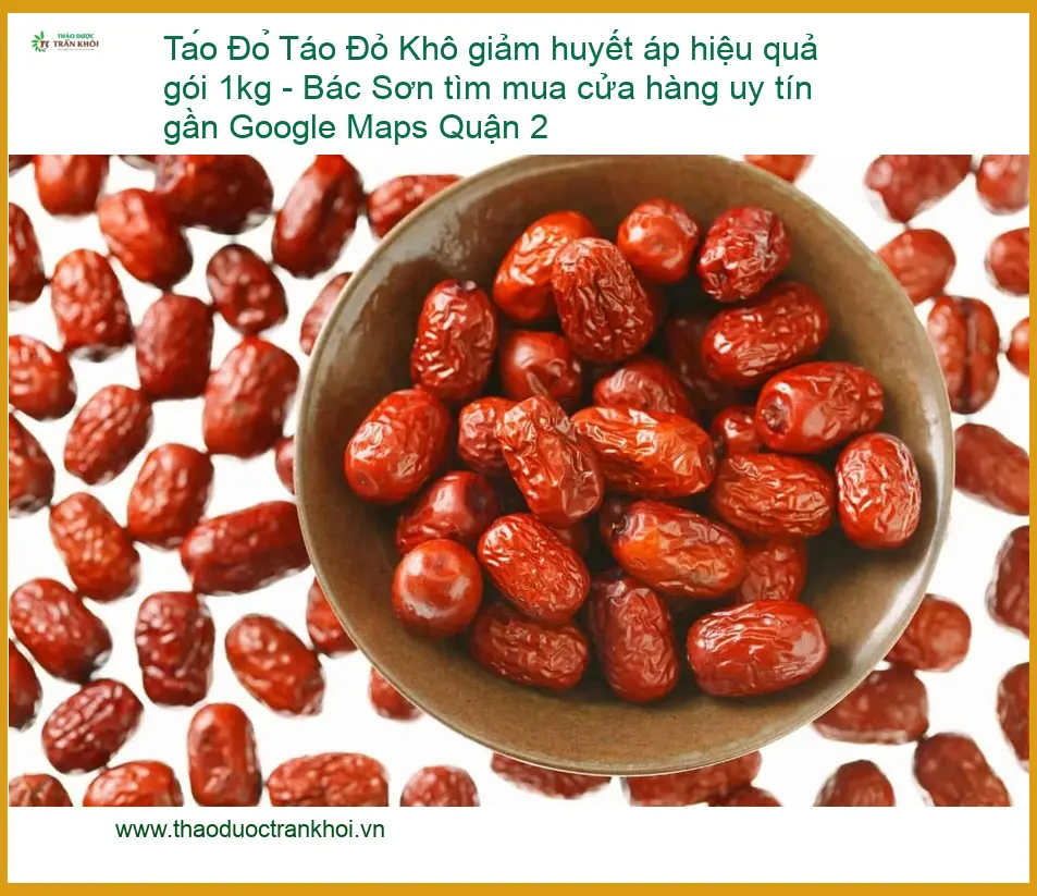 Táo Đỏ Khô giảm huyết áp hiệu quả gói 1kg - Địa chỉ Bán Giao nhanh Quận 2