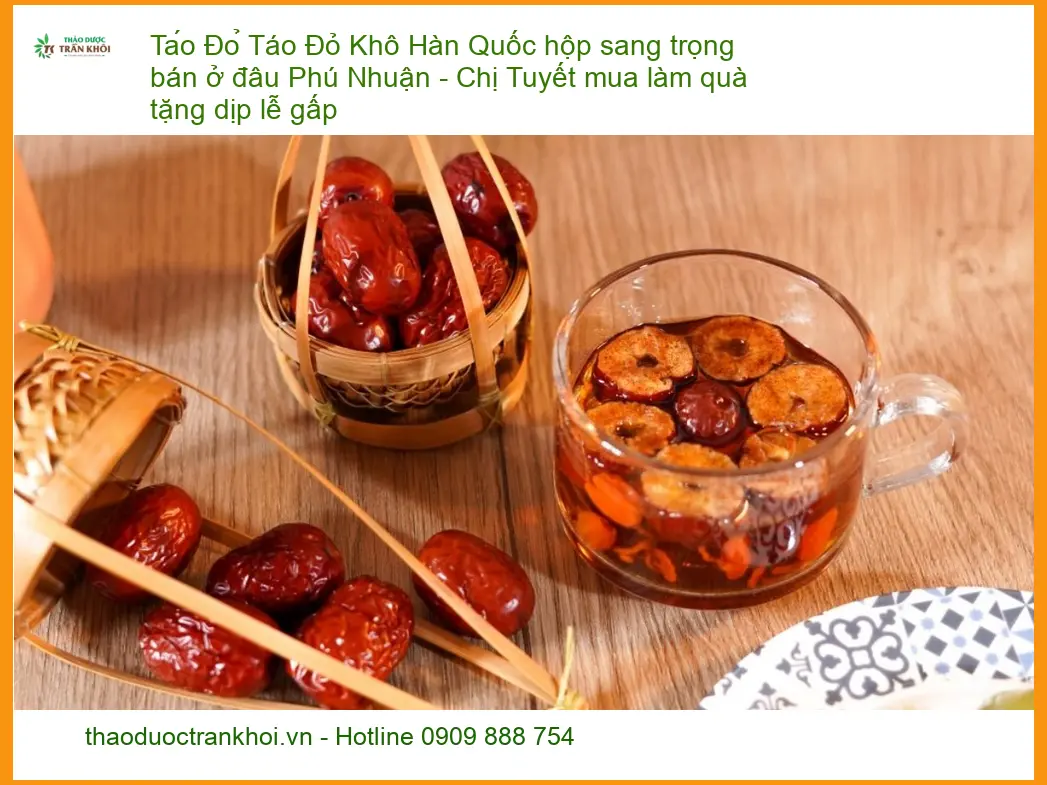 Táo Đỏ Khô Hàn Quốc hộp sang trọng - Đơn vị Cung cấp Giao nhanh TPHCM