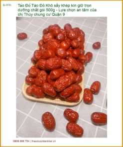 Táo Đỏ Khô sấy khép kín giữ dưỡng chất 500g - Bán Giao nhanh TPHCM