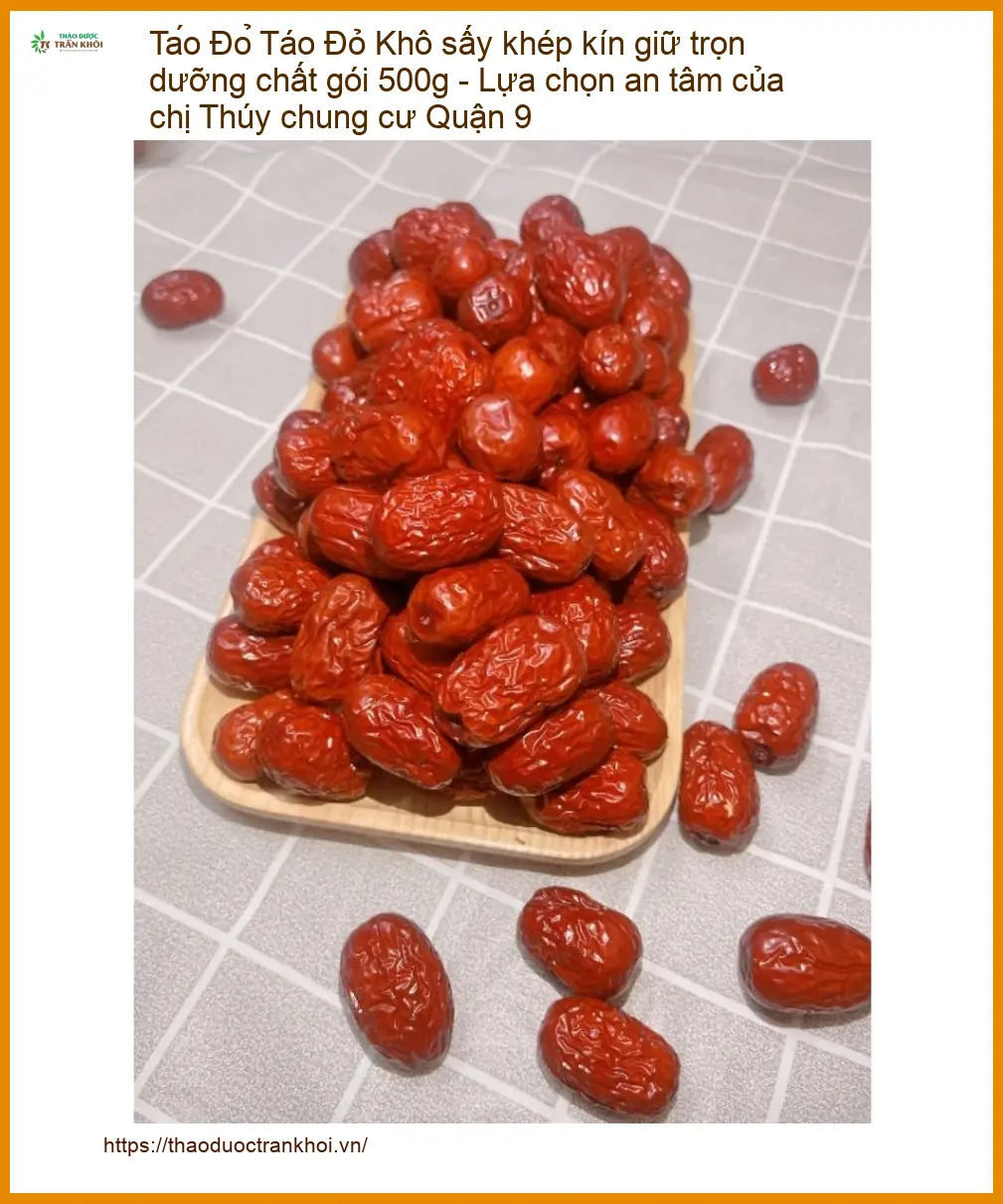 Táo Đỏ Khô sấy khép kín giữ trọn dưỡng chất gói 500g - Bán sỉ lẻ Q9