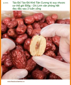 Táo Đỏ Khô Tân Cương trị suy nhược cơ thể gói 500g - Bán giao nhanh TPHCM