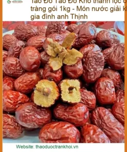 Táo Đỏ Khô thanh lọc cơ thể nhuận tràng gói 1kg - Giao nhanh TPHCM