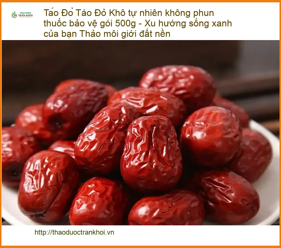 Táo Đỏ Khô tự nhiên không phun thuốc bảo vệ 500g - Cung cấp TPHCM