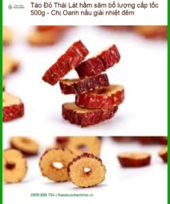 Táo Đỏ Lát hầm sâm bổ lượng cấp tốc 500g - Địa chỉ bán giao nhanh TPHCM