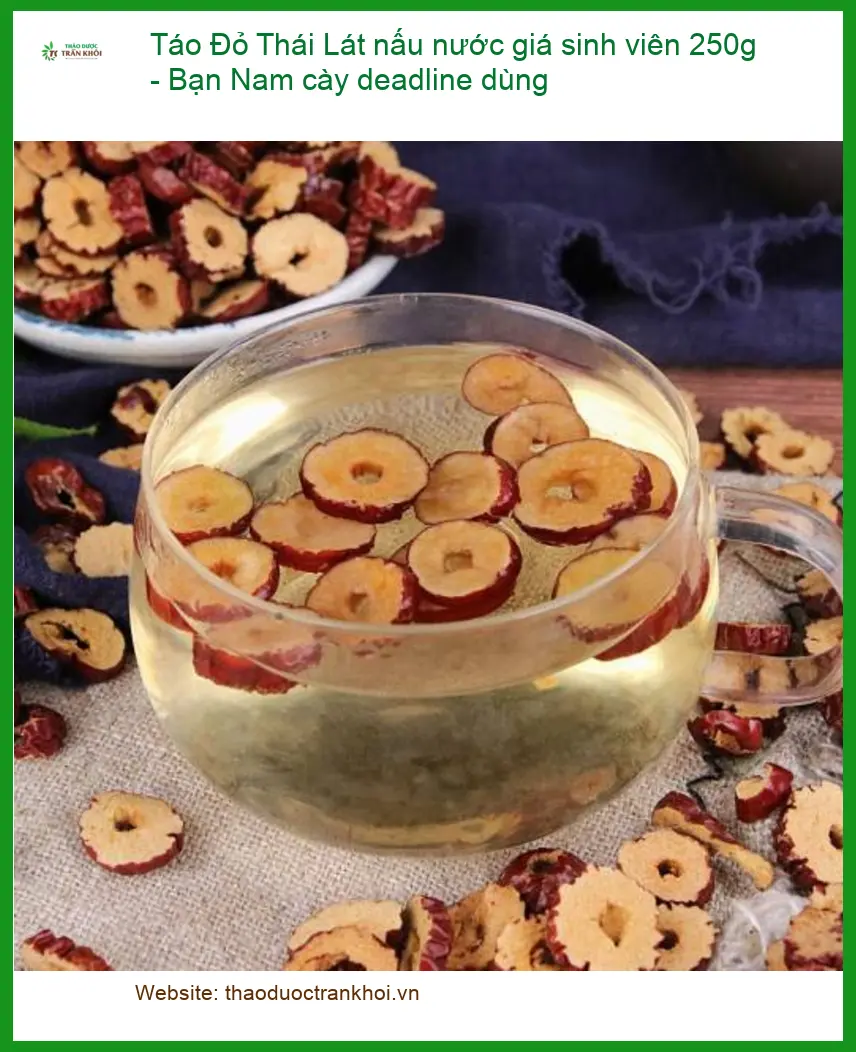 Táo Đỏ Lát nấu nước giá sinh viên 250g - Bạn Nam cày deadline dùng - TPHCM