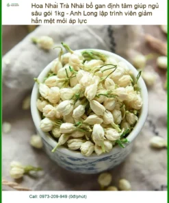 Trà Hoa Nhài bổ gan định tâm giúp ngủ sâu gói 1kg - Anh Long lập trình viên giảm hẳn mệt mỏi áp lực - Địa chỉ Bán Có sẵn