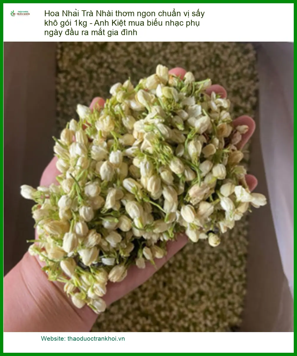 Trà Hoa Nhài thơm ngon chuẩn vị sấy khô gói 1kg - Bán Giao nhanh TPHCM