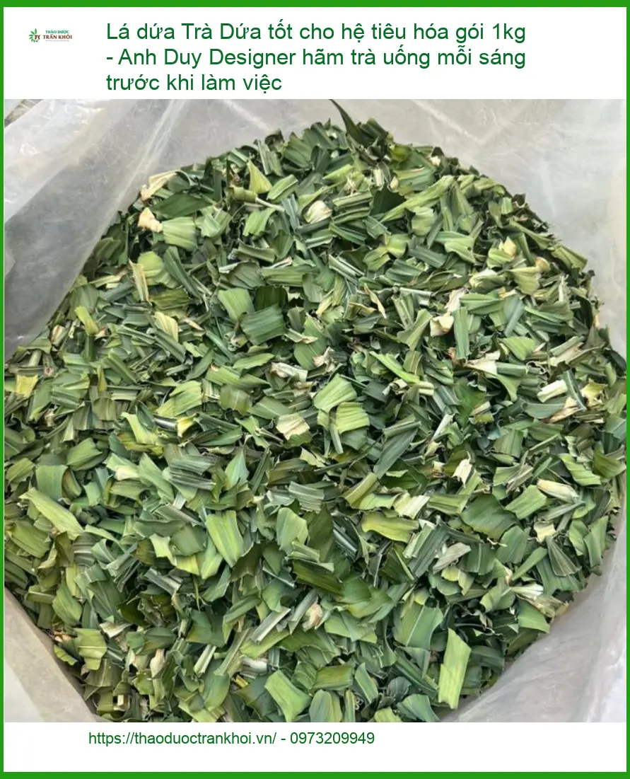 Trà Lá Dứa tốt cho hệ tiêu hóa gói 1kg - Địa chỉ bán giao nhanh TPHCM