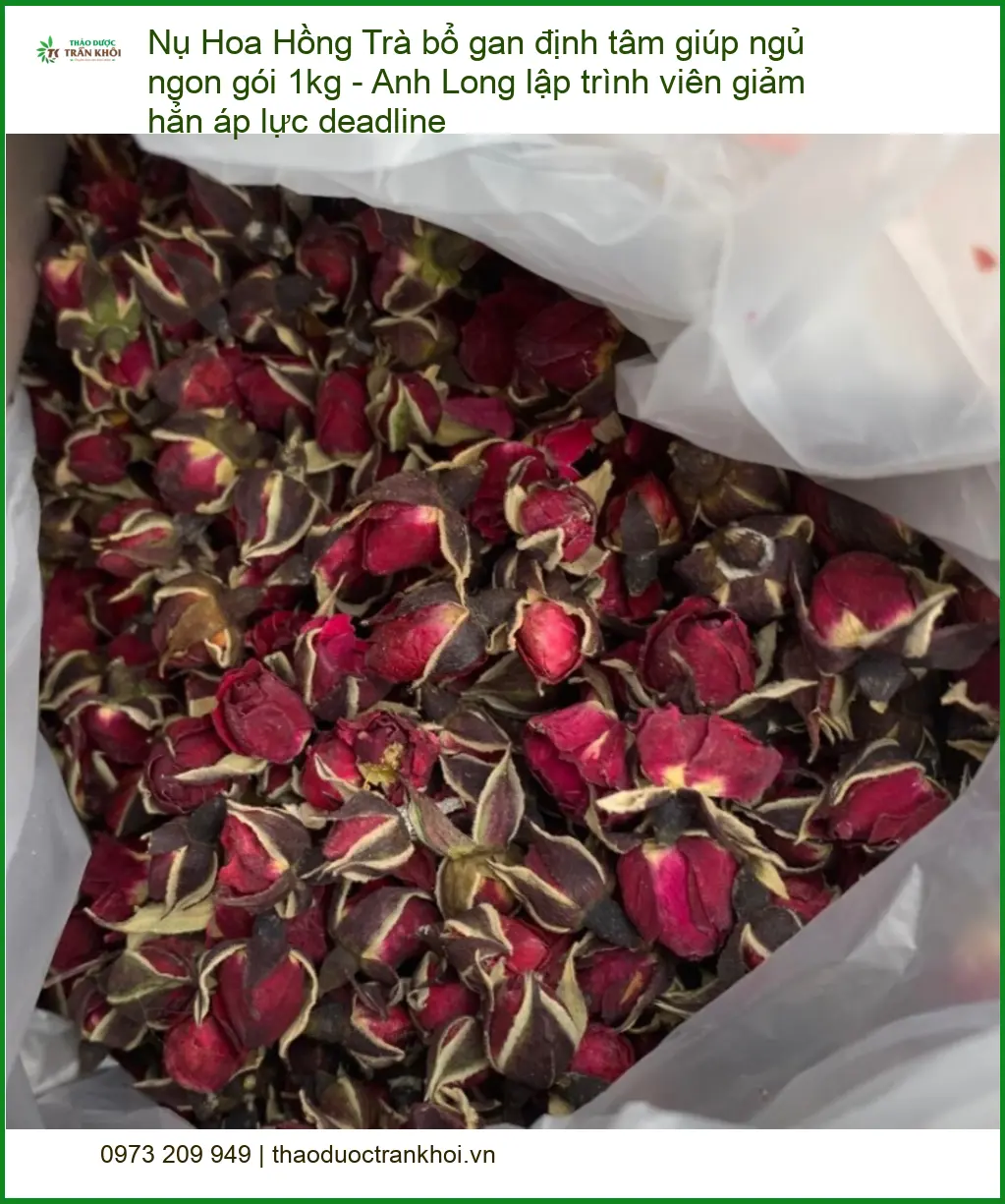 Trà Nụ Hoa Hồng bổ gan định tâm giúp ngủ ngon 1kg - Địa chỉ Bán TPHCM