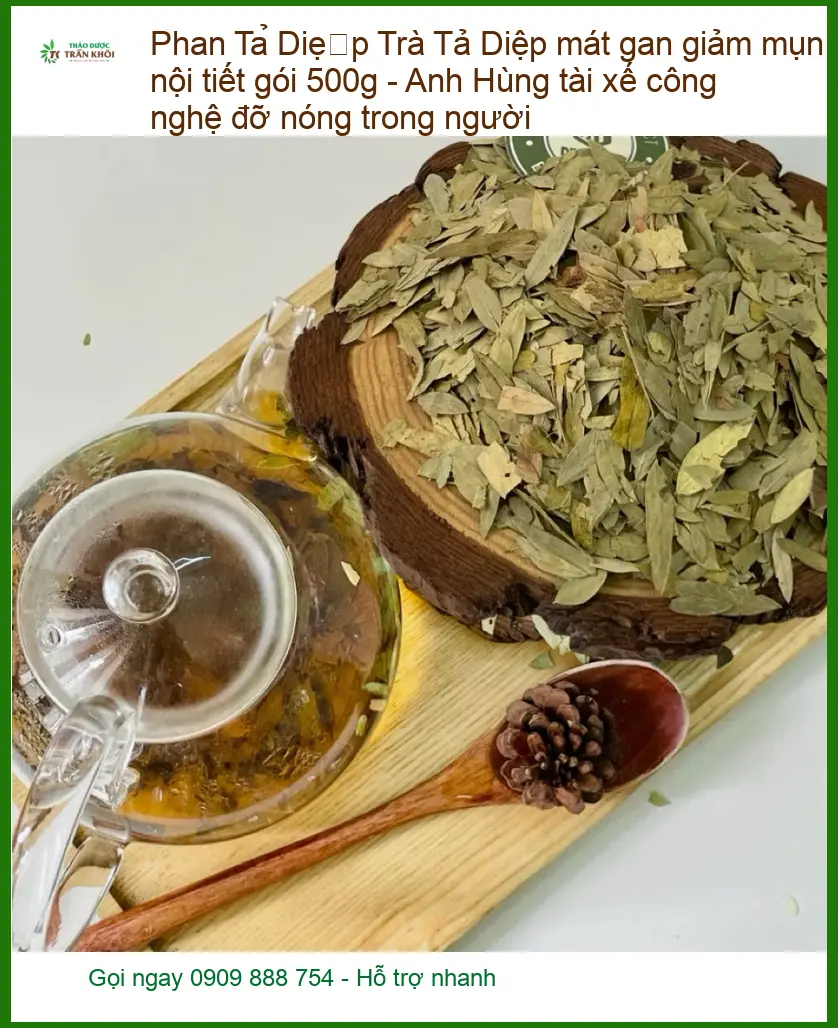 Trà Phan Tả Diệp mát gan giảm mụn nội tiết gói 500g - Địa chỉ Bán TPHCM