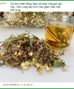 Trà Sơn Mật Hồng Sâm bổ thận mát gan gói 1kg - Địa chỉ Bán Giao nhanh TPHCM