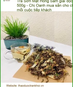 Trà Sơn Mật Hồng Sâm giải độc bia rượu gói 500g - Địa chỉ Sỉ lẻ Giao nhanh