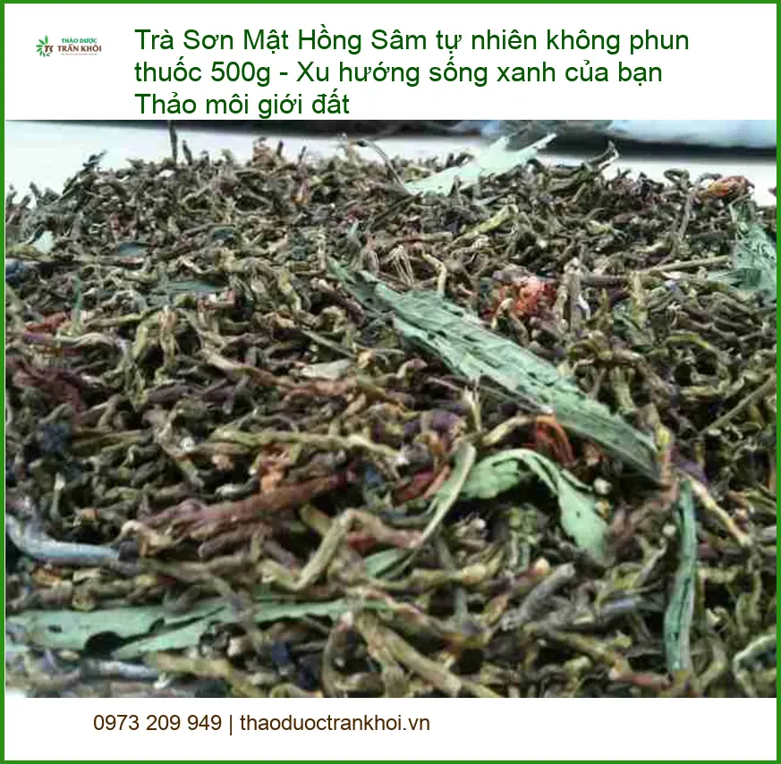Trà Sơn Mật Hồng Sâm 500g - Địa chỉ bán sỉ lẻ giao nhanh tận nơi TPHCM
