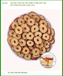 Trà Táo Đỏ Lát chuẩn vị sấy khô 1kg - Anh Kiệt mua biếu nhạc phụ