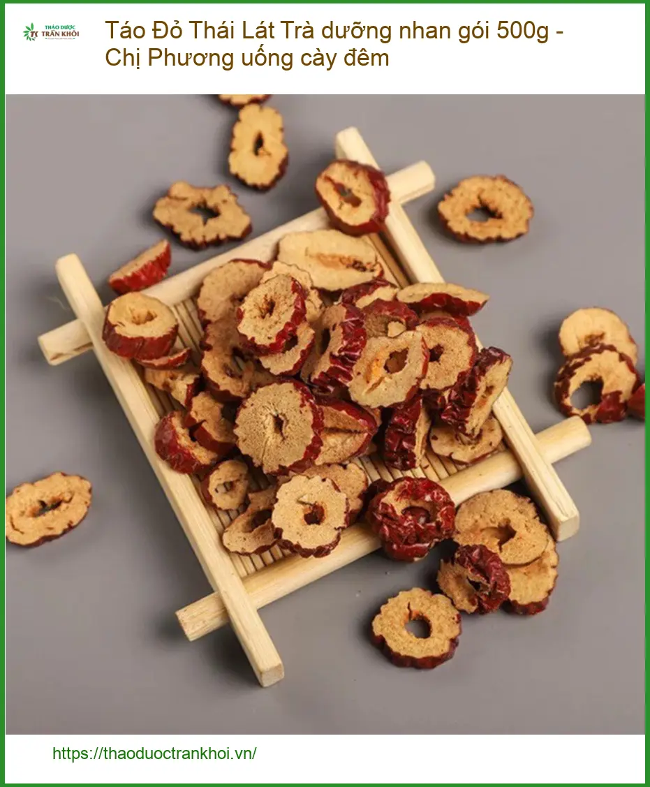 Trà Táo Đỏ Lát dưỡng nhan gói 500g - Địa chỉ Bán Giao nhanh TP.HCM