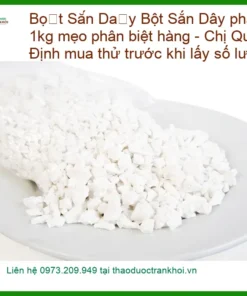 Bột Sắn Dây pha cùng chanh 1kg mẹo phân biệt hàng - Sỉ lẻ Giao nhanh TPHCM