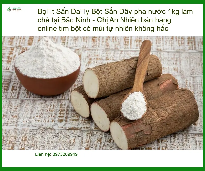Bột Sắn Dây pha nước 1kg tự nhiên không hắc - Địa chỉ Bán Giao nhanh TPHCM