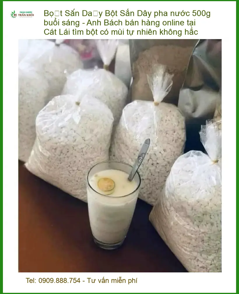 Bột Sắn Dây pha nước 500g pha buổi sáng - Địa chỉ bán giao nhanh TPHCM