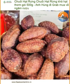 Chuối Hạt Rừng khô hạt thơm gói 500g - Anh Hùng đi Grab mua về ngâm rượu