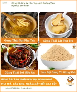 Gừng lát dùng tại nhà 1kg - Anh Cường tại Vĩnh Hội mua dùng cho quán
