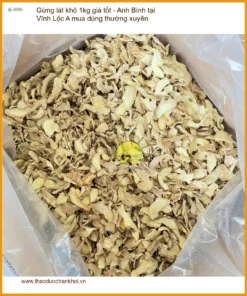 Gừng lát khô 1kg giá tốt - Địa chỉ cung cấp sỉ lẻ gừng khô tại TPHCM giao nhanh