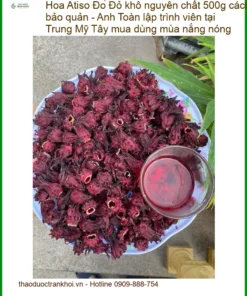 Hoa Atiso Đỏ khô nguyên chất 500g - Đơn vị cung cấp sỉ lẻ có sẵn TPHCM