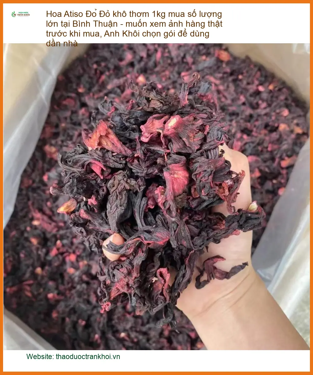 Hoa Atiso Đỏ khô thơm 1kg mua số lượng lớn - Địa chỉ bán giao nhanh TPHCM