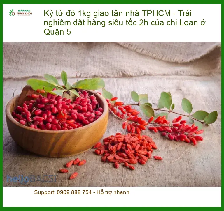 Kỷ tử đỏ 1kg giao tận nhà TPHCM - Đơn vị cung cấp sỉ lẻ giao siêu tốc