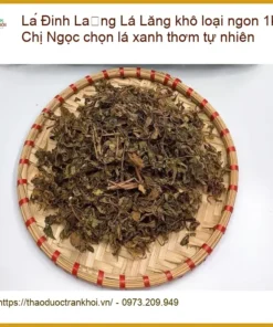 Lá Đinh Lăng khô loại ngon 1kg - Chị Ngọc chọn lá xanh thơm tự nhiên