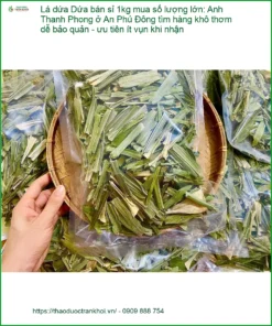 Lá Dứa bán sỉ 1kg mua số lượng lớn - Địa chỉ cung cấp giao nhanh TPHCM