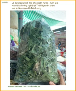 Lá Dứa khô 1kg cho quán nước - Đơn vị cung cấp sỉ lẻ có sẵn TPHCM